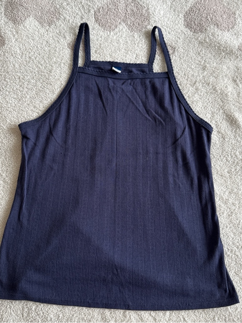 Old Navy Navy Ribbed Spaghetti Strap Camisole